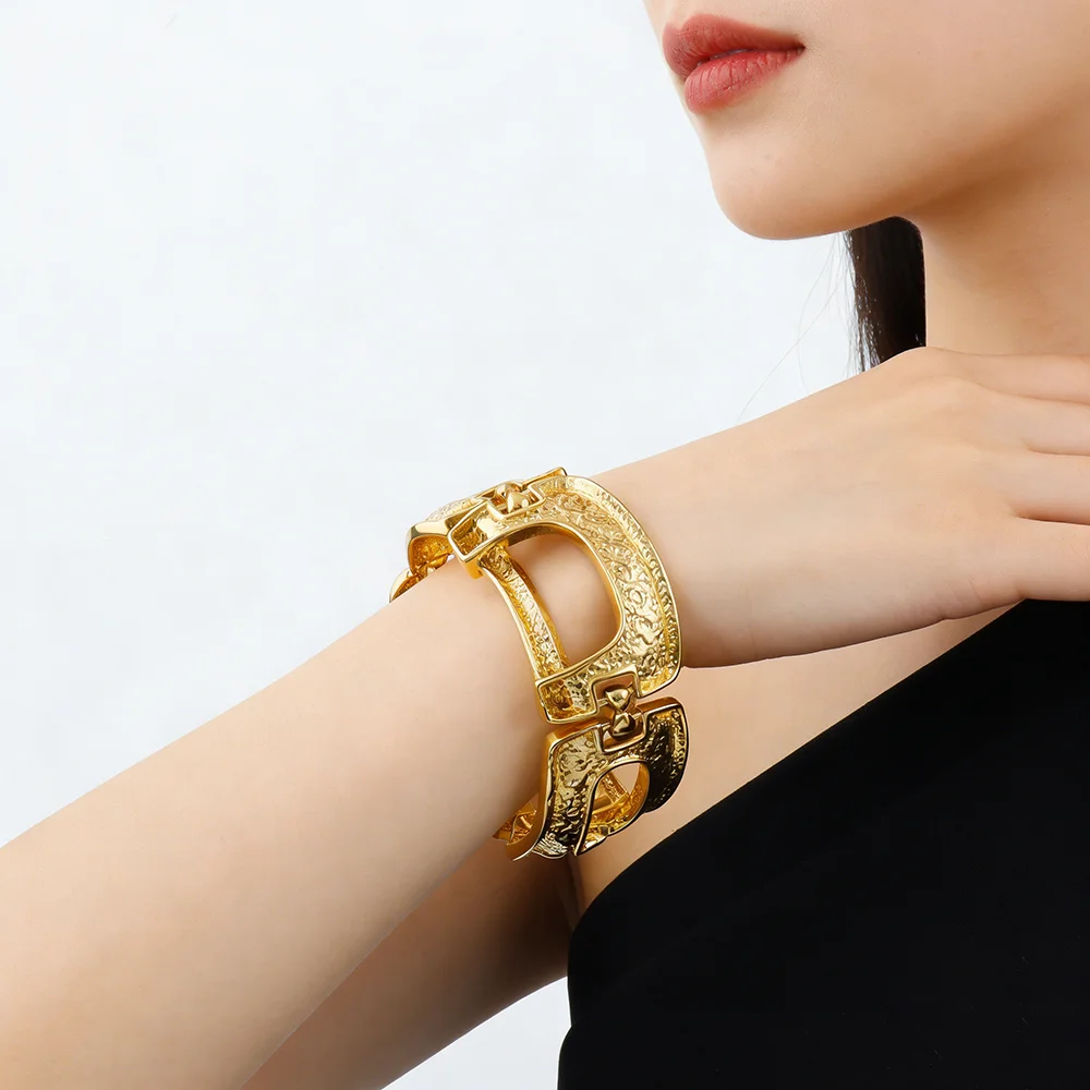 Neues Extravagantes Schmuckset Dubai Goldfarben Große Halskette Ohrringe Armband Ring Sets Brautschmuck 24k Vergoldeter Schmuck Geschenke – Detail 8