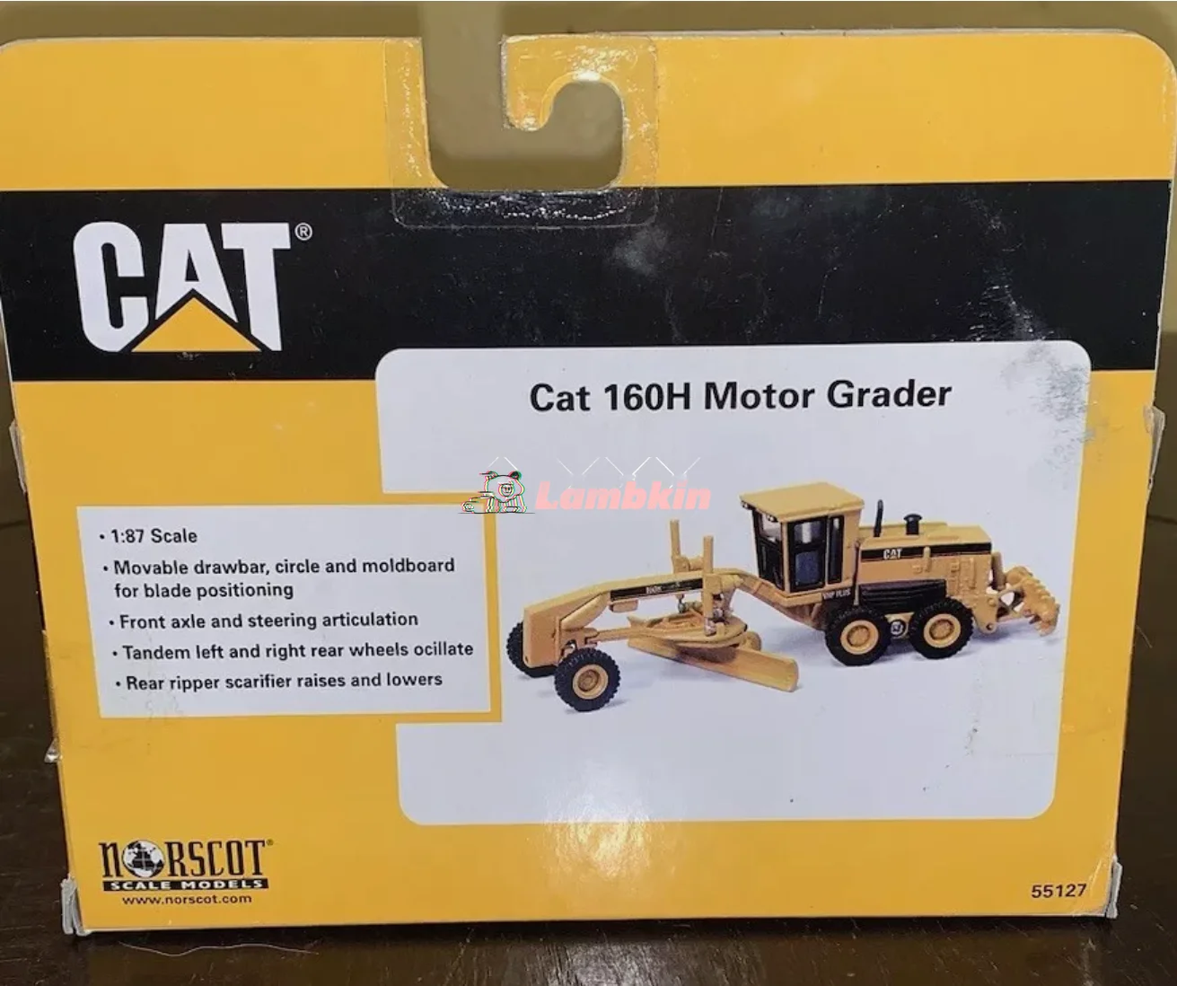 Norscot Raupe 160 Maßstab für Katze h Motor grader Druckguss Modell auto fertig LKW Geschenk selten