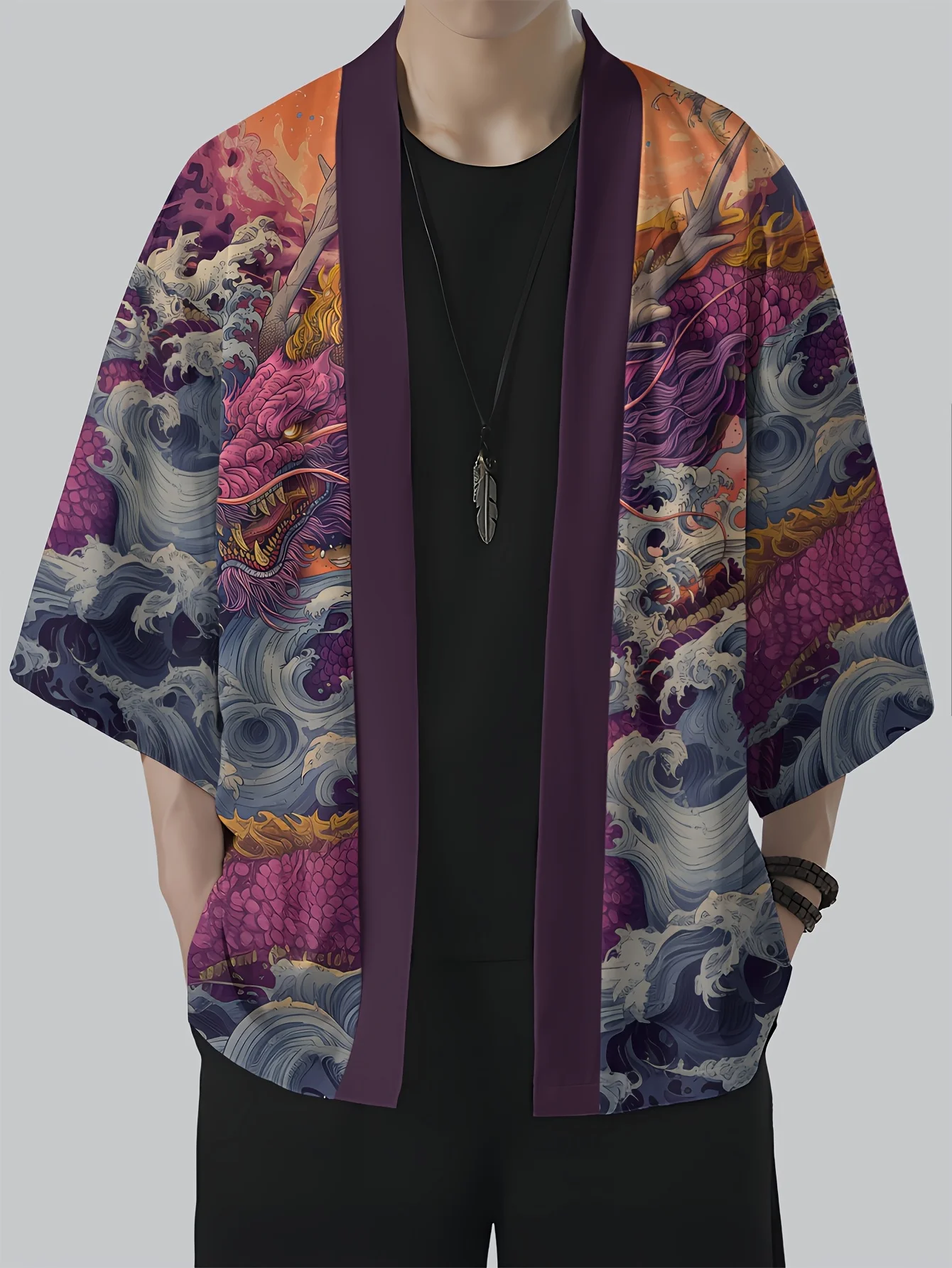 2026 Sommer Herren Kimono mit – Street Fashion Kimono Bewertung und Preis
