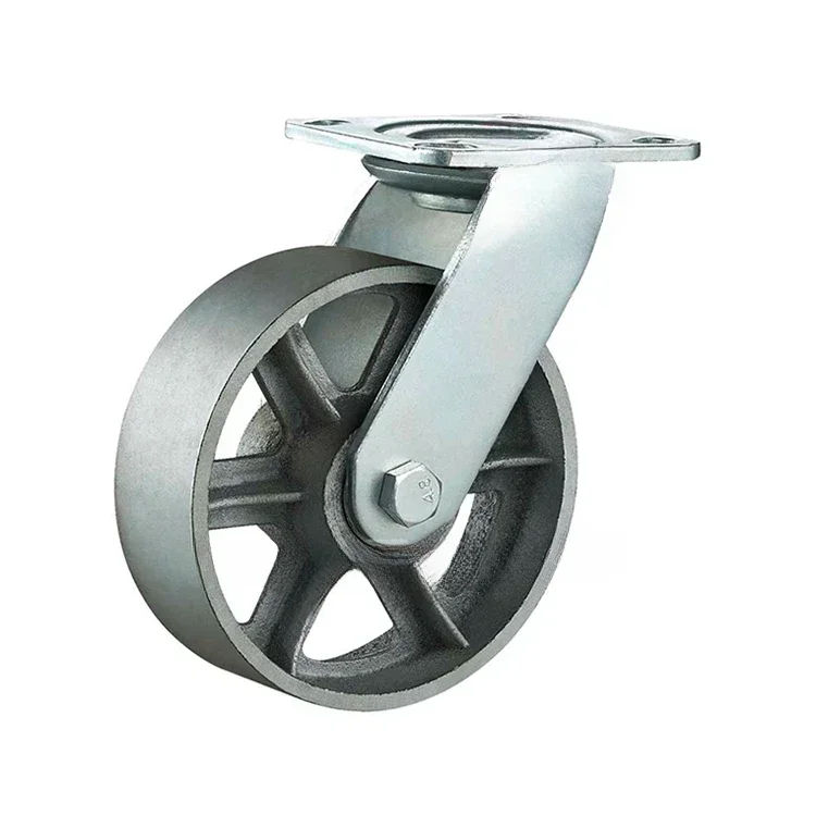 

high quality 4-8 inch heavy duty rotating cast iron casters