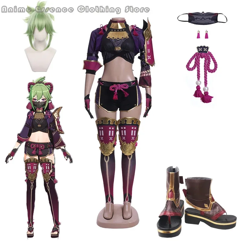 أزياء النساء والرجال جينشين إمباكت كوكي شينوبو التأثيرية أزياء الهالوين الأنيمي لـ Wo8;c'4,t;6.j'2;