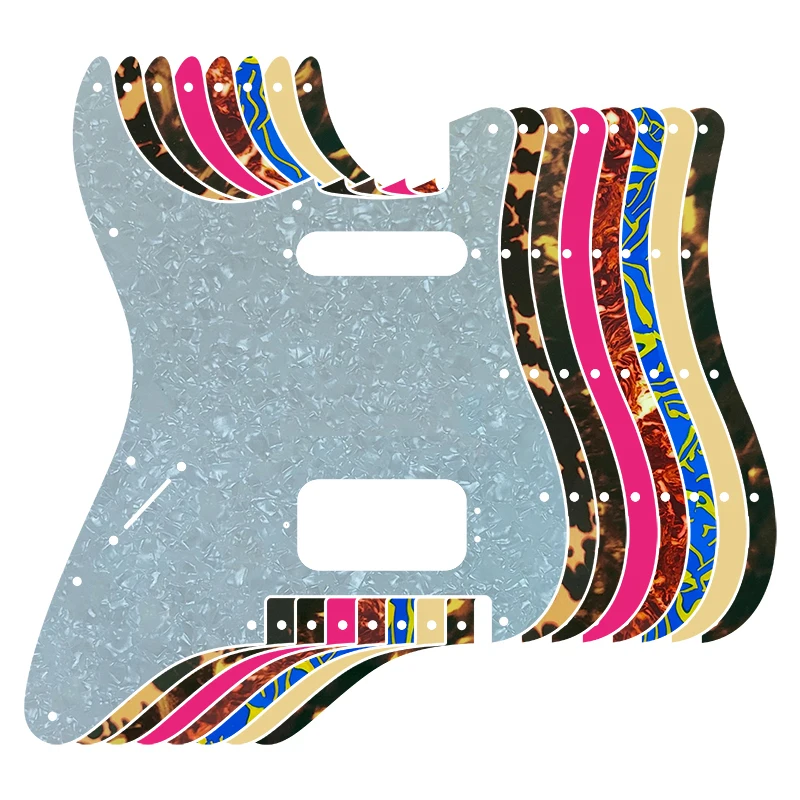 

Pleroo Custom Guitar Pickguard-для США 11 отверстий для винтов Strat с Floyd Rose Tremolo Bridge Deluxe Humbucker HS без регулятора