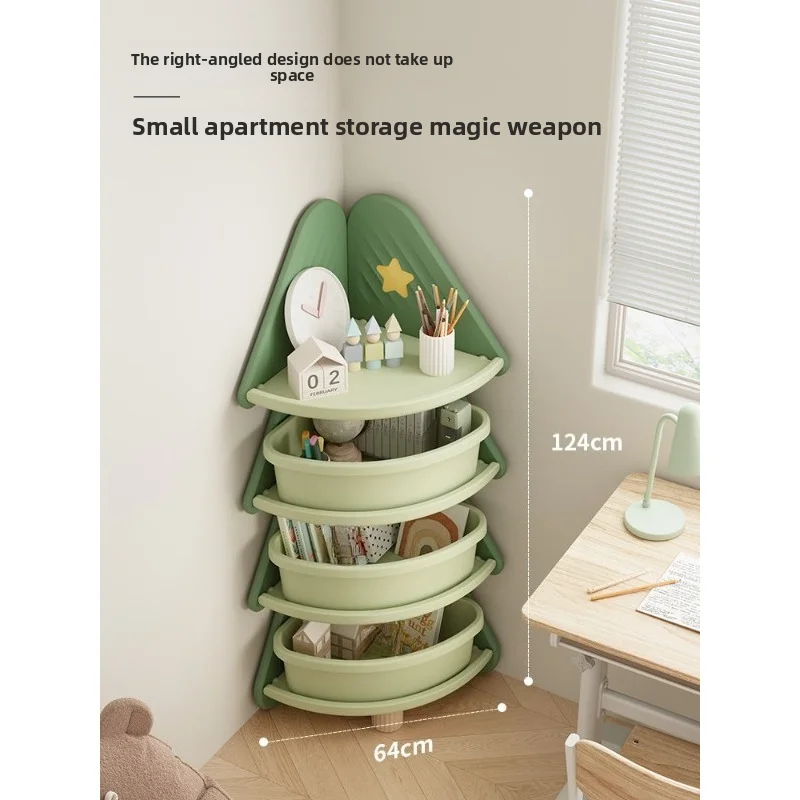Storage Corner Shelves Decorative Toys Lockers Bookcases