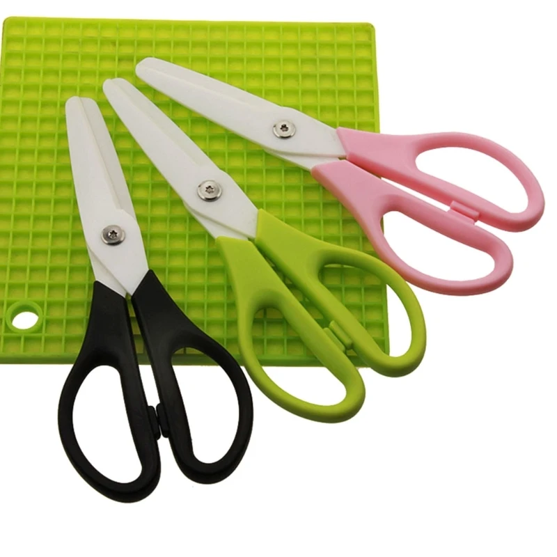 8 inch Zirconia Ceramics Portable Babies Hand Tools PP Handle Children\'s Complementary Scissors Kitchen