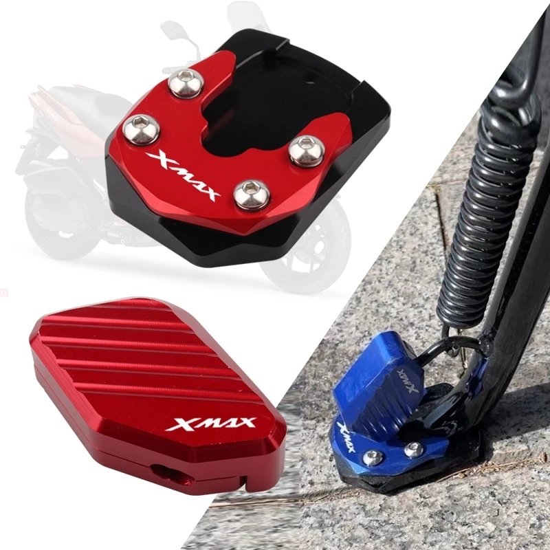 NEW For Yamaha XMAX 300 X-MAX 125 250 Xmax300 Xmax125 Motorcycle Accessories Side Stand Extension Kickstand Enlarger Plate Pad