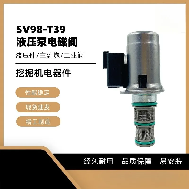 SV98-T39S Circular plug hydraulic pump solenoid valve for LW600K loader excavator parts factory