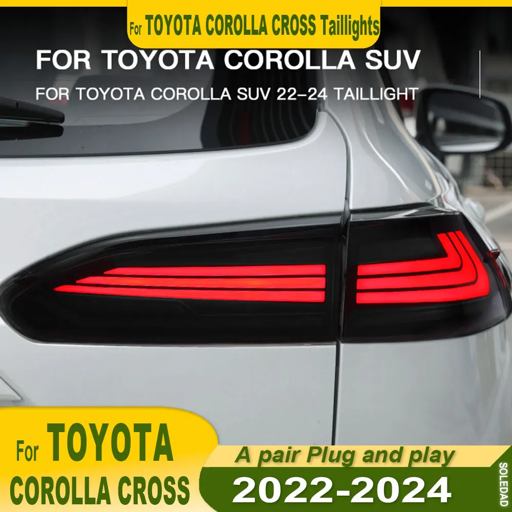 

Car Lights For Toyota Corolla Cross 2020 2021 2022 2023 2024 Tail Light Assembly DRL Startup Dynamic Rear Lamps Turn Signal
