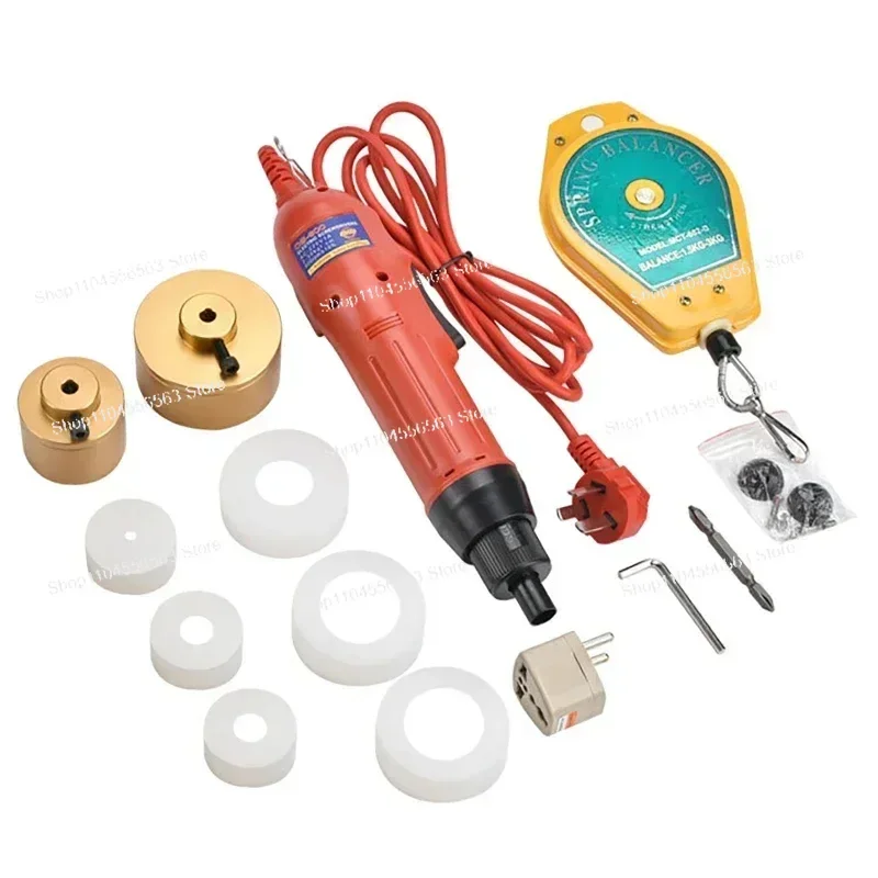 

Bottle Capping Machine Handheld Electric Screwing Sealing Bottles Packaging Equipment Lid Capping Range 10-50mm Round Capper Cap