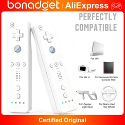 2in1 Controller For Nintendo Wii Consloe Optional Motion Plus Wireless Remote Gamepad Joystick w/ Silicone Case Game Accessories