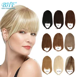 BHF Human Hair Bangs Natural Bang Hair 3 Clips in Bangs Fringe With Temples