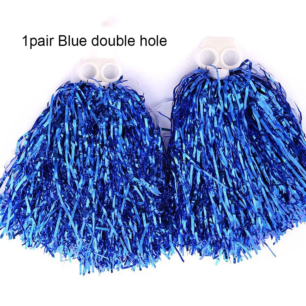 

2 styles Double hole handle Fancy Club Sport Supplies Cheerleading Cheering Ball Dance Party Decorator Cheerleader pompoms