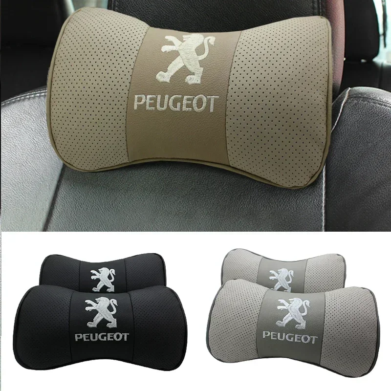 

2Pcs Car Headrest Seat Pillows Neck Cushion Accessories for Peugeot 308 208 408 508 407 107 307 406 405 205 3008 206 5008