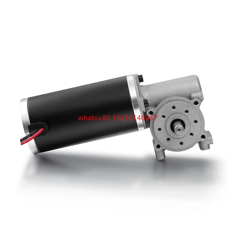 Good quality Bldc Brushed DC gear motor 63MM High Torque 24V 12v chrome Worm Gear DC Motor