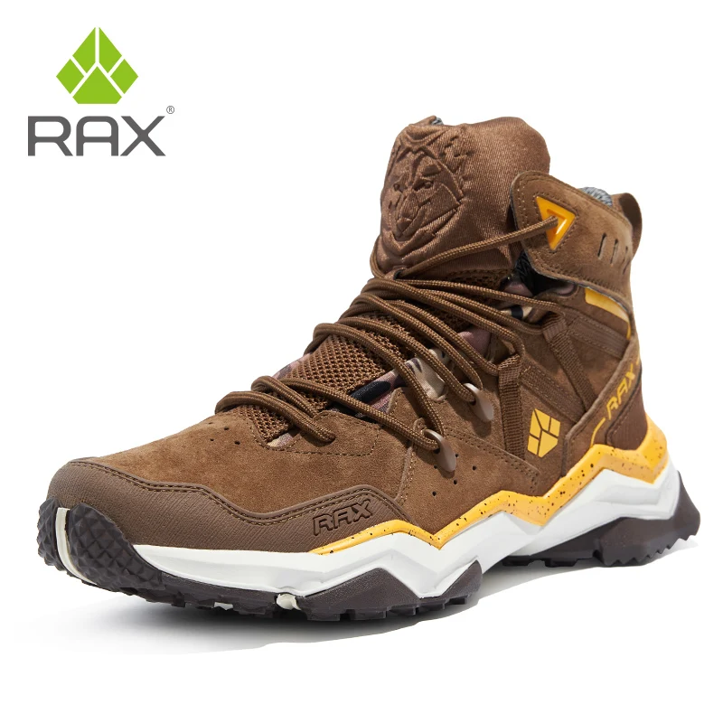 RAX Outdoor Hiking boots Men waterproof hunting shoes Tactical Desert Combat Boots Male trekking shoes Walking Ankle Sneakers