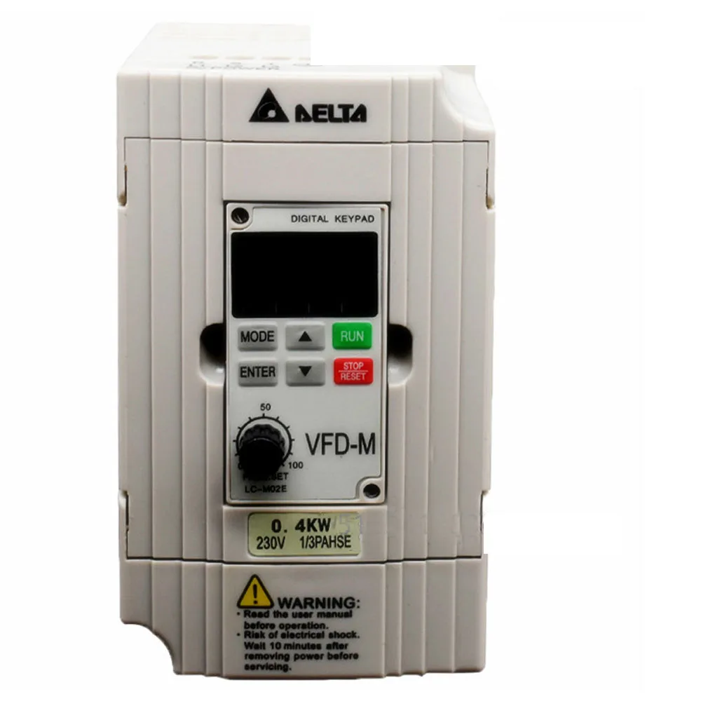 Imagem -03 - Inversor de Acionamento do Motor Delta Vfd-m ac 1hp 220v 230v 0.75kw 400hz Vfd007m21a Vfd007m21a