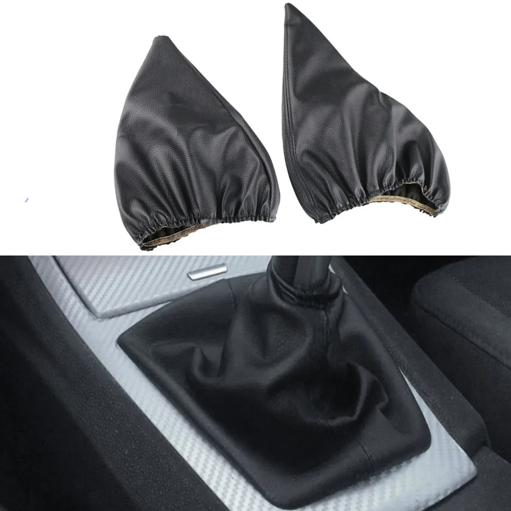 For BMW 3 Series E36 E46 E30 E34 M3 Z3 Gear Shift Collars Manual Handbrake Gaiter Boot Cover Leather Protector Accessories