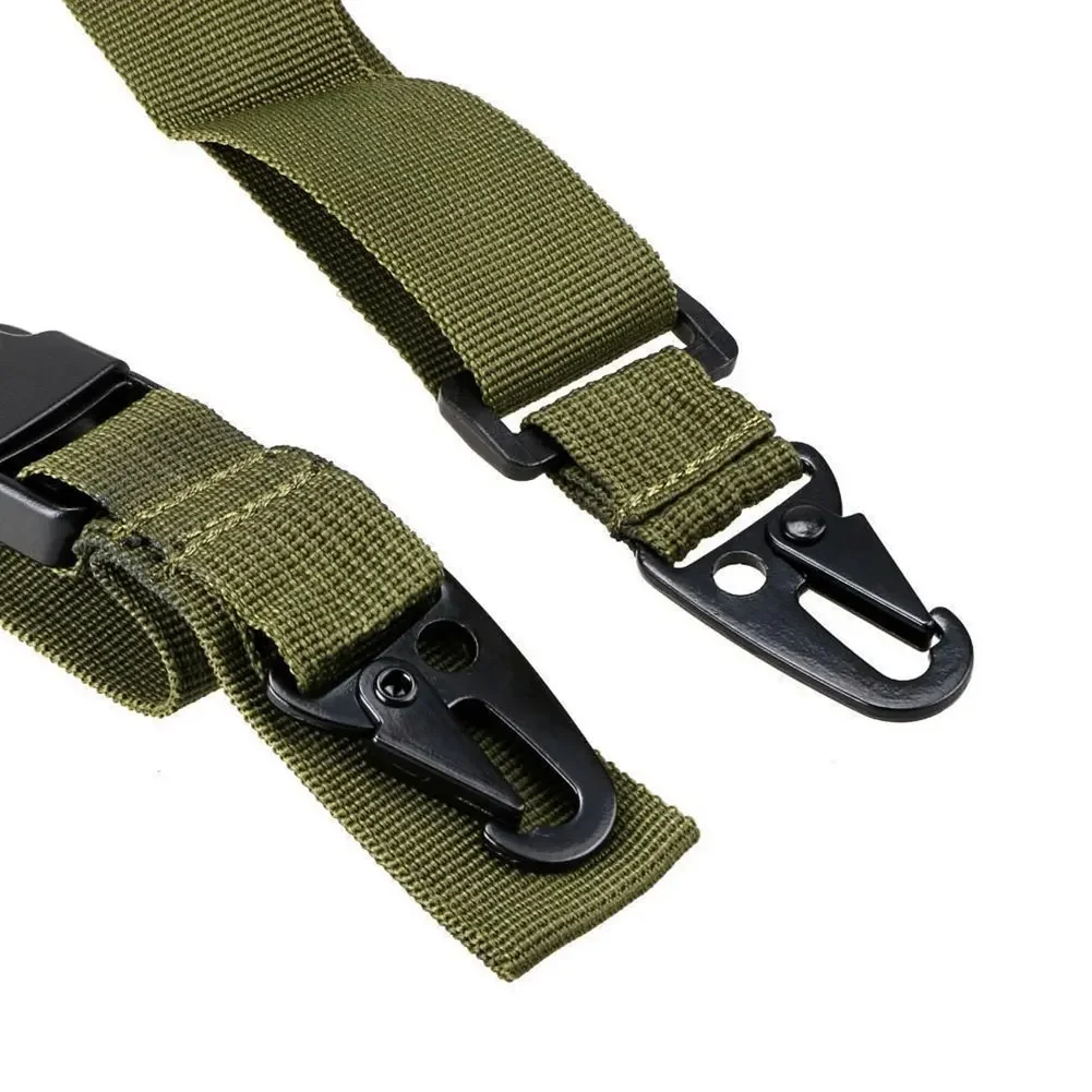 Three-point Adjustable Bungee for Rifle Gun Sling Strap Hook Safety Belt Wild Survival Training Tactical Equipment