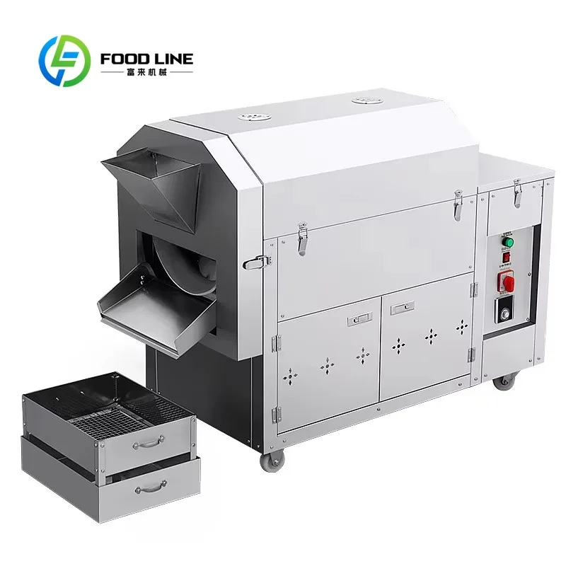 Customized size Electric Gas Multifunctional Coffee Roaster Peanut Walnut Roaster