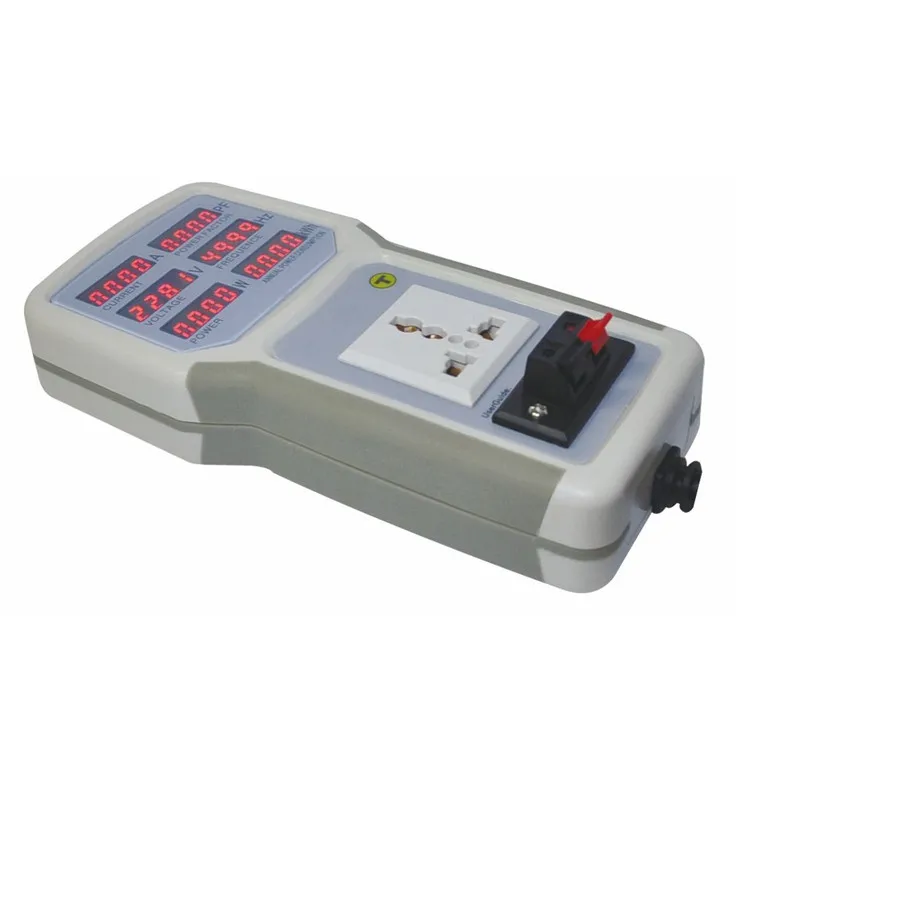 Monitor Penguji Meter Energi Daya Listrik Digital Penganalisis Meter Watt Penguji Lampu Hemat Energi HP9800 0-9999KW Steker UE