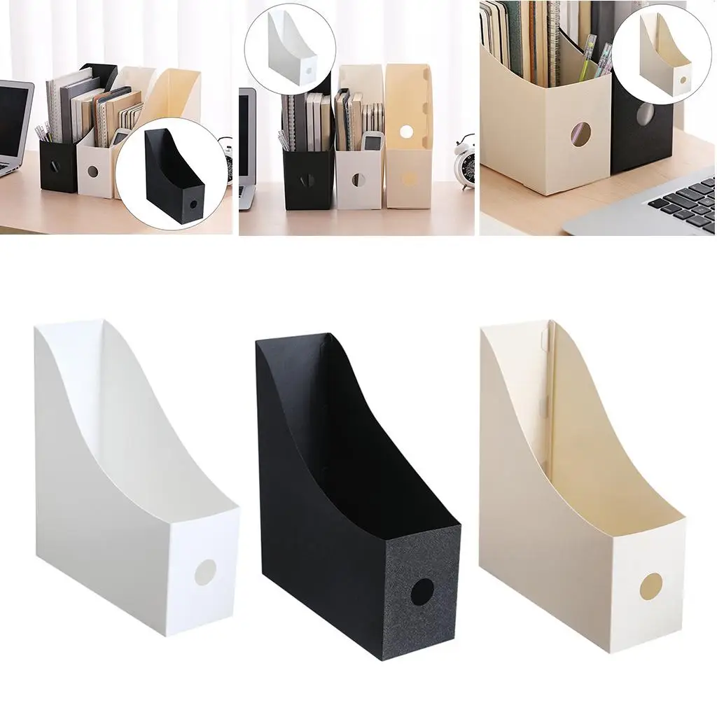 Desk File Folder Book Holder Stationery Document Paper Vertical Storage Organizer Stand Shelf Racks