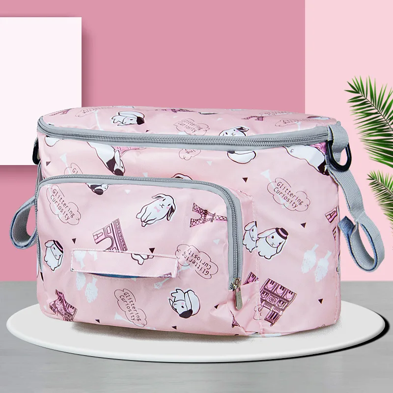 Large-Capacity Storage Bag for Baby Strollers - Must-Have Mom Accessory, Hold Bottles & Diapers Easily On-the-Go.