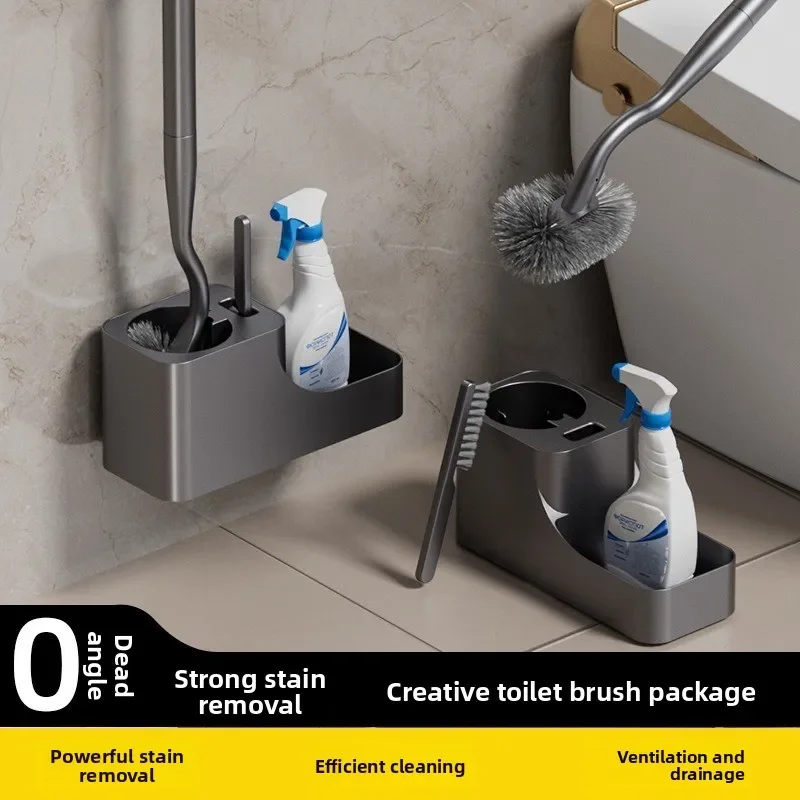 

Wall-mounted Toilet Brush Household No Dead Angle Bathroom Brush 2025 New Bathroom Toilet Cleaning Small Brush