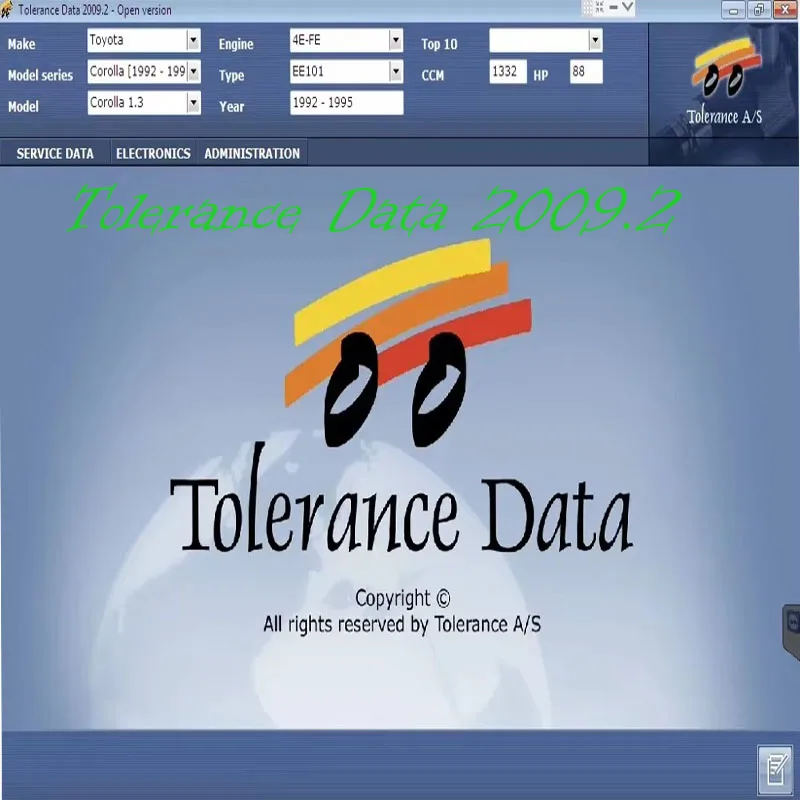 2023 Hot Car Software Tolerance Data 2009.2 Auto Repair Program Data with Free Keygen Install Video Guide Car Repair Software