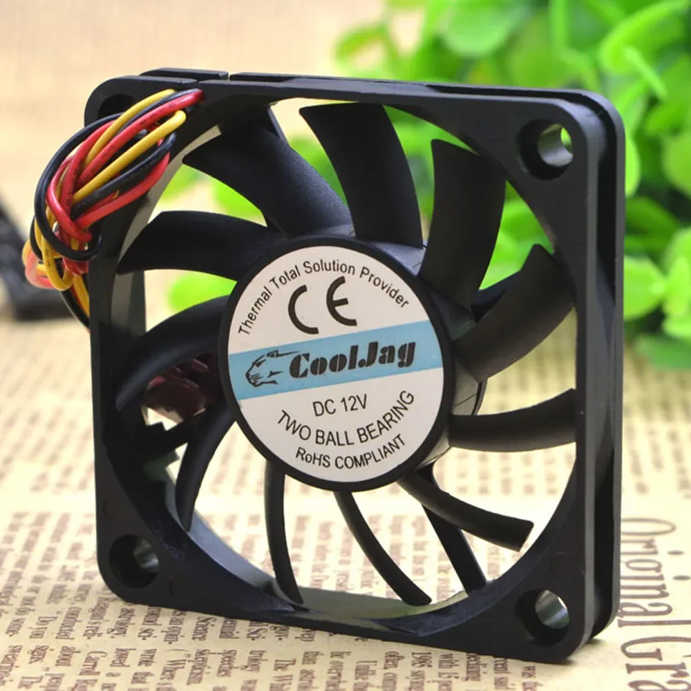 FOR EVERFLOW R126010BU 6010 6CM 12V 0.25A double Ball Fan 60X60X10MM