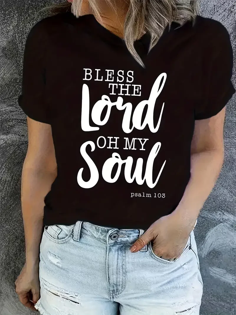 Jesus is the anchor of my soul Vintage shirt Christian Quotes T-shirt Top Women\'s casual and comfortable T-shirt