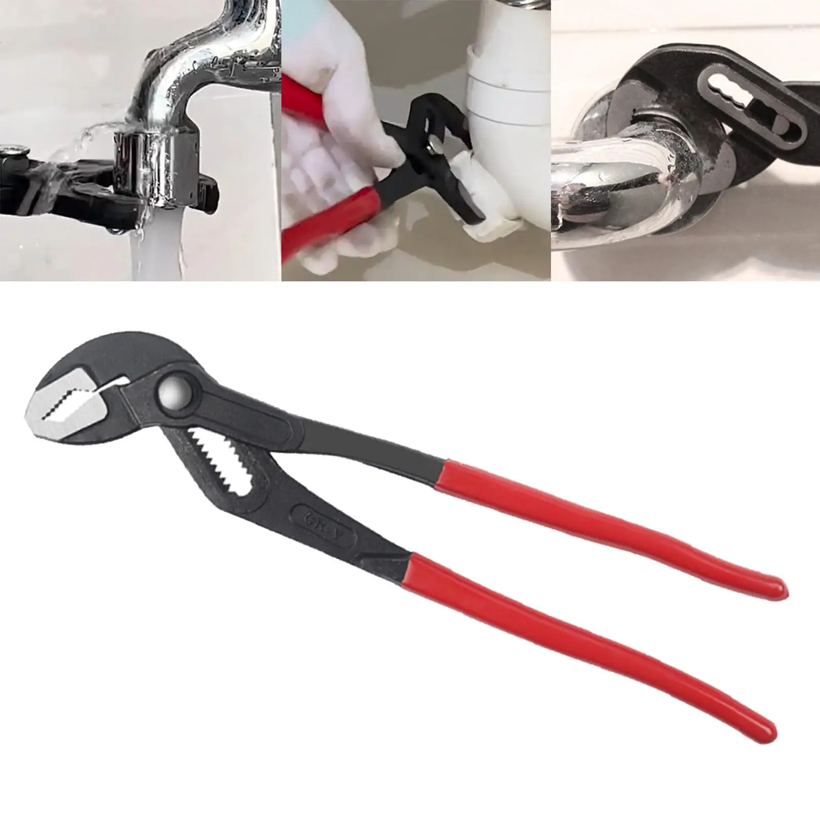 Adjustable Water Pump Plier Slip Joint Pliers Quick Release Plumbing Pliers Heavy Duty Multitool Water Pipe Clamp Pliers