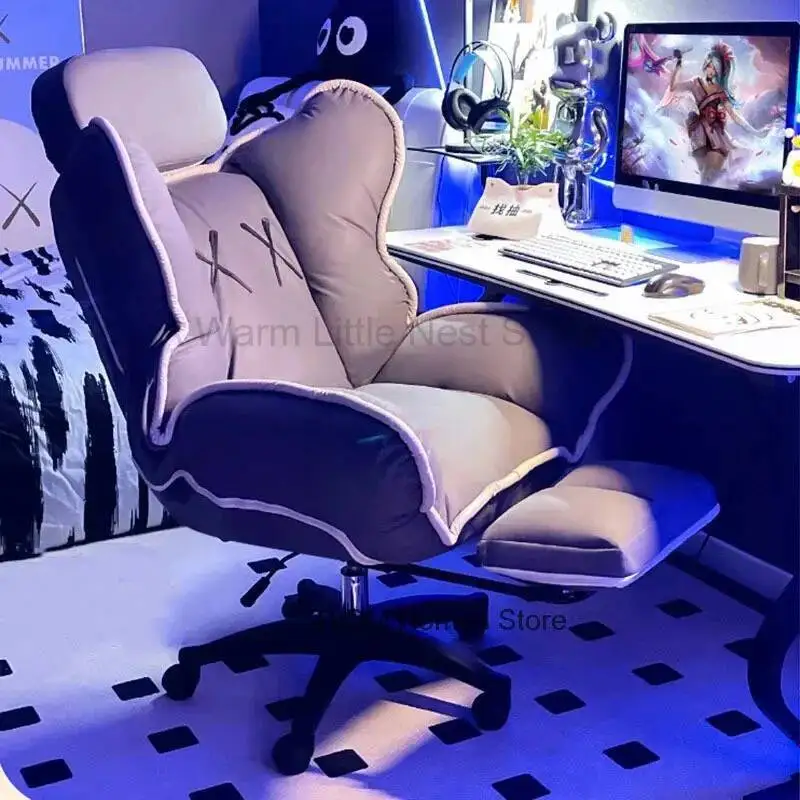 

for Modern Chair Minimalist Gaming Household 의자 Computer Chair Comfortable Sitting Leisure Backrest Reclining Office Chair
