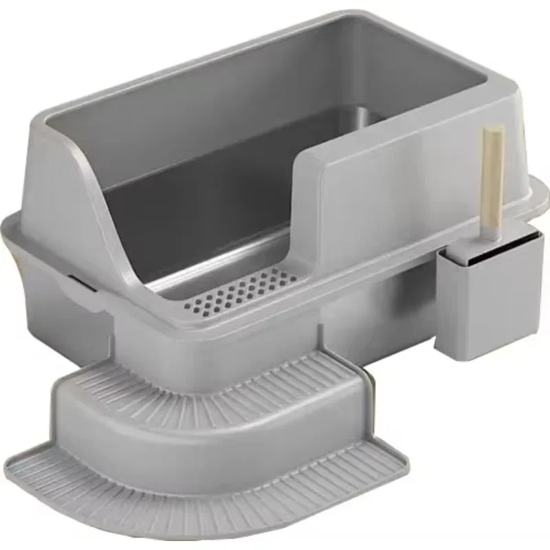 

High Side XL Large Big Stainless Steel Cat Hygiene Order Control Box Pet Kitty Toilet Restroom