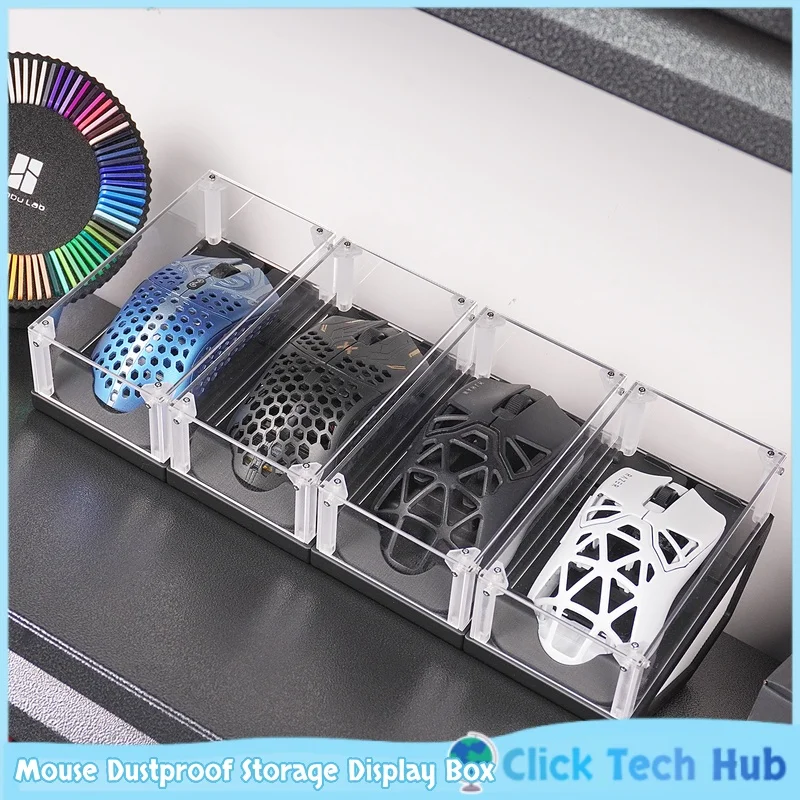 Mouse Dustproof Storage Display Box Dustproof 3d Printing Transparent Acrylic Box Customized Table Decoration Game Accessories