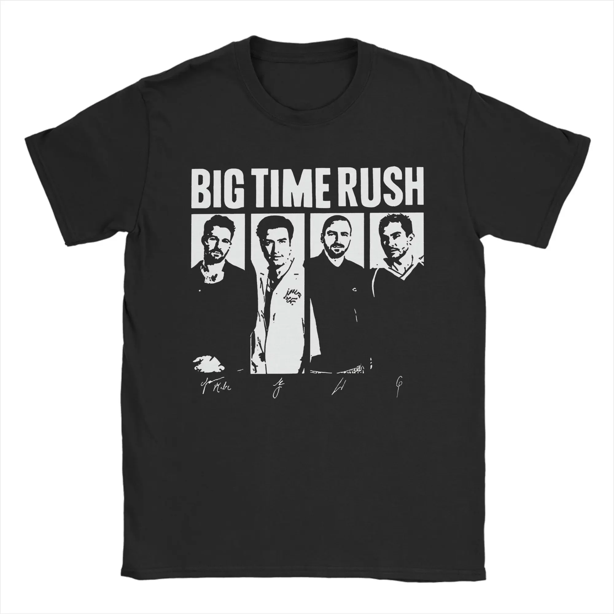 

Мужская футболка Big Time Rush Tour 2026, 100% хлопок, с коротким рукавом, круглым вырезом, больших размеров