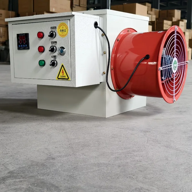 Industrial Electric Air Heater 380V Thermostat Control Warehouse Greenhouse Farm Workshop Heating Fan
