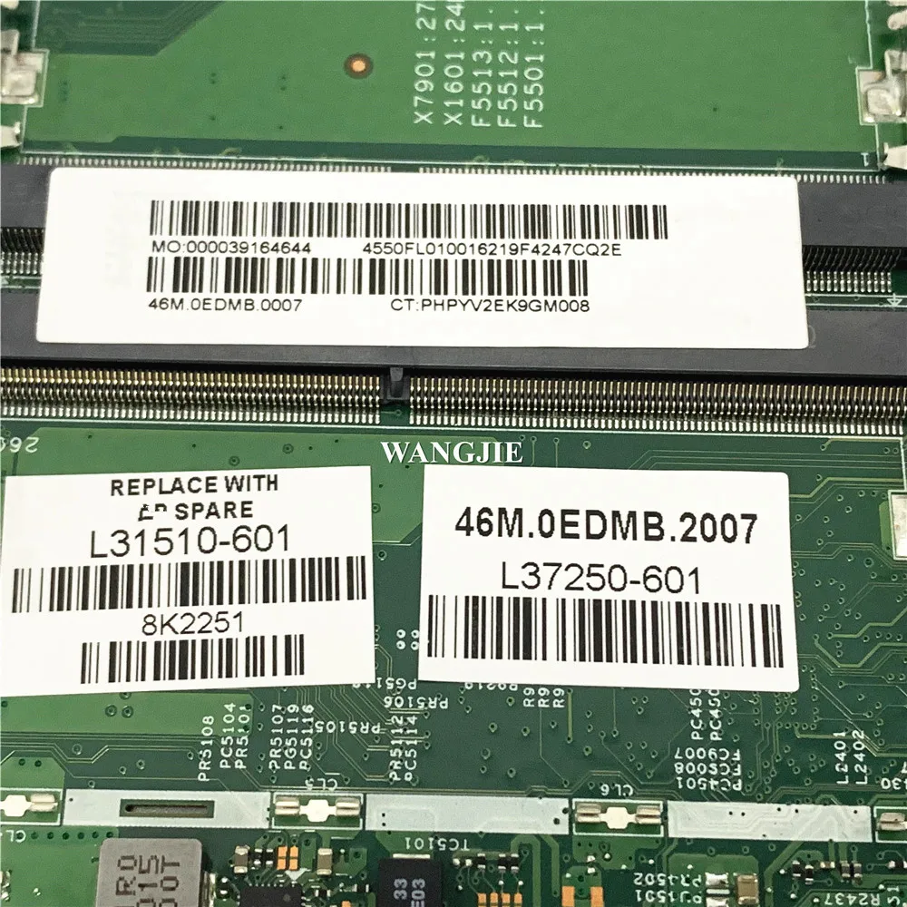 HP ENVY X360 15T-CN100 15-CN ノートパソコンのマザーボード L31510-601 18709-2 SREJP I7-8565U MX150 4GB 100% 動作