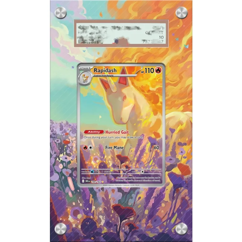 Art Display for Pokemon Rapidash Card PTCG Keychain Anime Game Collectibles Anime Merchandise Acrylic Protective Case Toys Gift view 6