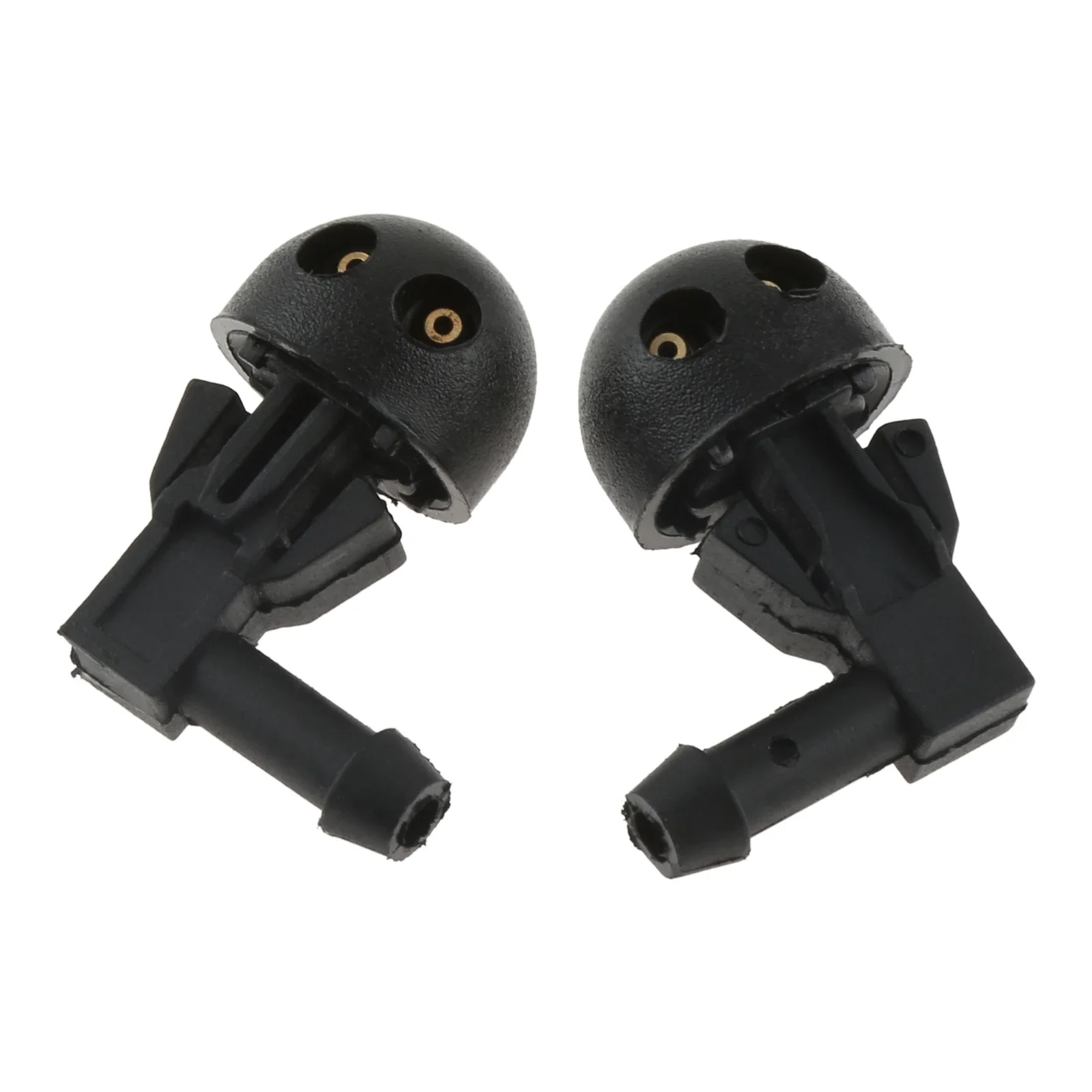 2Pcs 6438AV 6438E6 6438J2 Black Plastic Car Front Windshield Wiper Washer Jet Nozzles Replacement for PEUGEOT 206