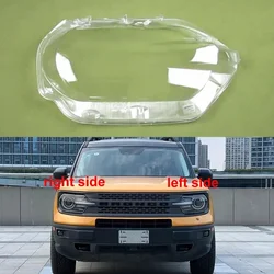 For Ford Bronco Sport 2021 2022 2023 2024 Car Accessories Headlight Lens Cover Transparent Lampshade Headlamp Shell Plexiglass