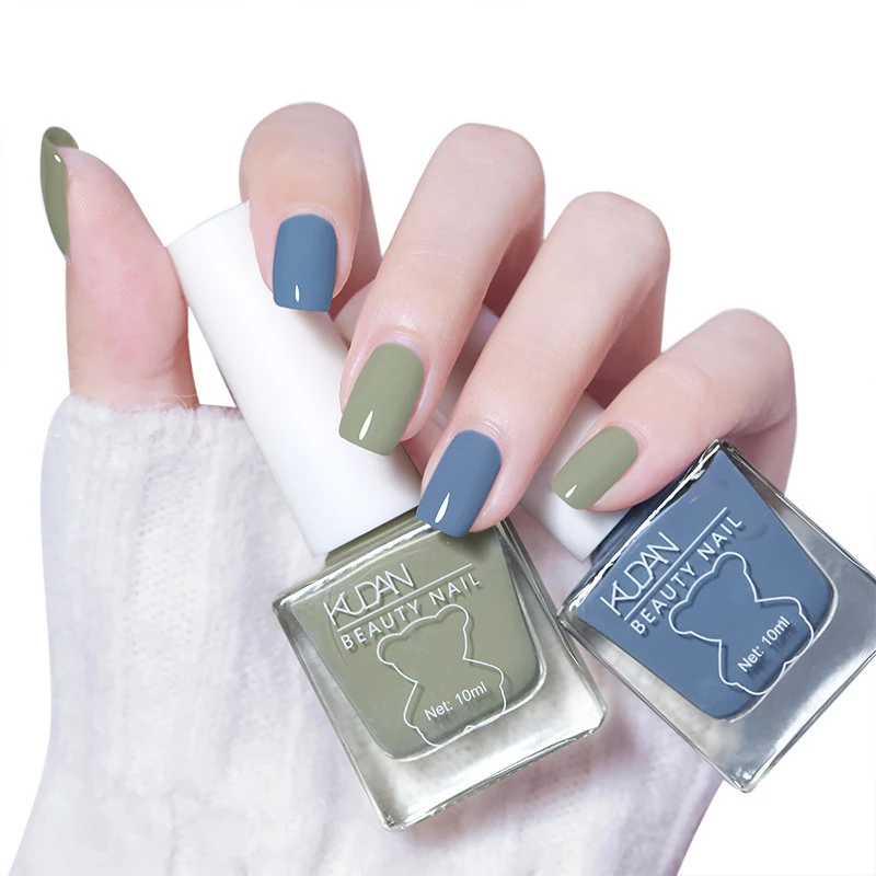 10ml Matte Waterproof No-bake Nail Polish Nail Art Non Peelable Quick Dry Normal Without Lamp Nail Polish Glitter Varnish