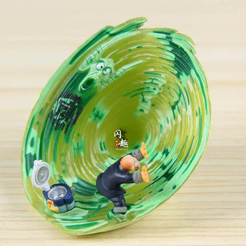 Figuras de acción de 8 cm de Dragon Ball: Maestro Roshi con Sello Mágico y Piccolo, Gran Rey Demonio, modelo de anime hecho a mano, adornos periféricos.
