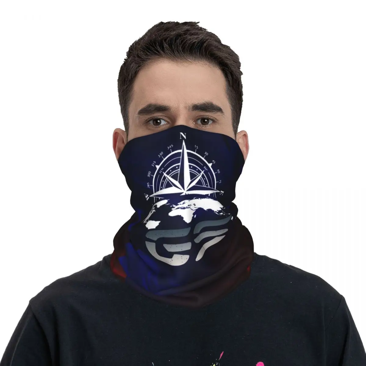 Tampa do pescoço da motocicleta Windproof, Motocross Wrap Scarf, Headwear multifuncional, Ciclismo Bandana, Envoltório Adulto Unisex, GS WORLD 1 GS