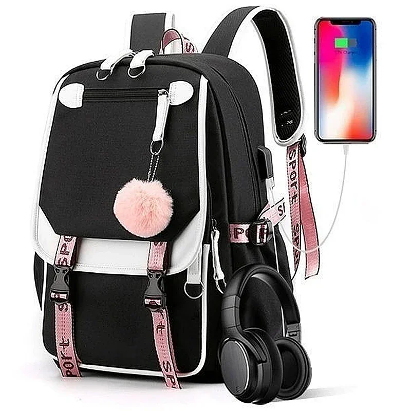 Дышащая сетка, USB-порт, разъем 3,5 мм, CountryHumans Country Humans Countryball Polandball Школьные сумки, аниме-рюкзаки для девочек и мальчиков