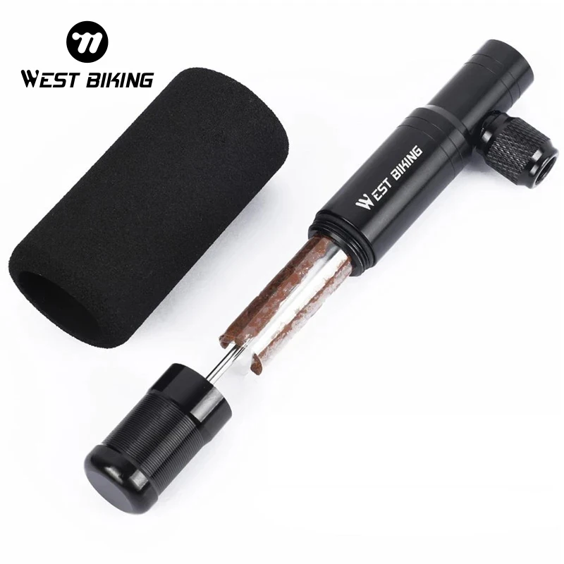 WEST RADFAHREN Mini CO2 Bike Pumpe CO2 Inflator Pumpe Presta und Schrader Ventil Fahrrad Vakuum
