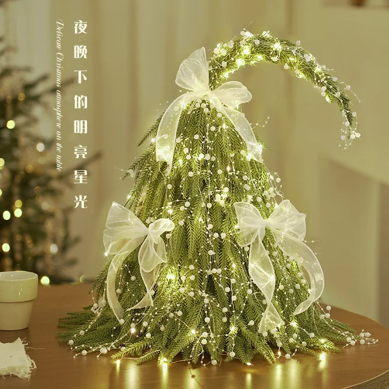 Christmas tree crooked neck  tabletop small  Christmas decoration supplies mini tree