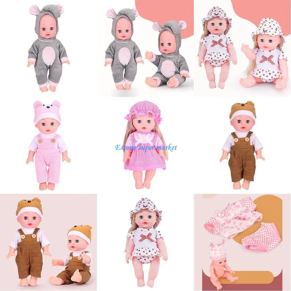 

090B Baby Dolls 13 Inch Realistic Newborn Baby Poseable Boy Girl Toy for Kid