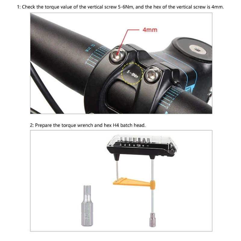 Torque Pointers Bicycles Torque Wrench 3-12Nm Driver Beam Torque Wrench Enduring