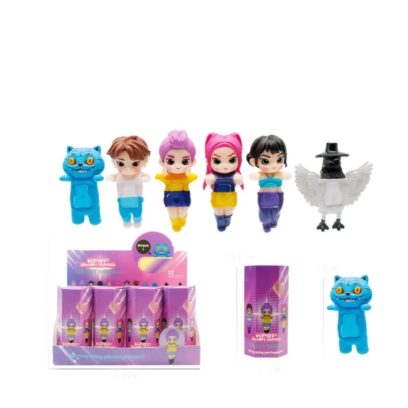 Kpop Demon Hunters Series Blind Box Anime Figure In The Dark Model Doll Desktop Ornament Collection Decor Toys Birthday Gift