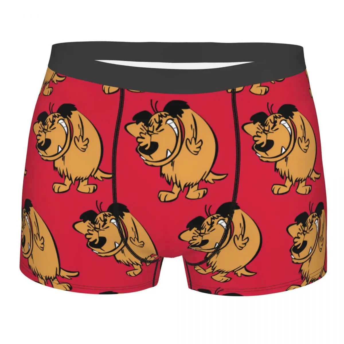 Men Wacky Races Dog Cartoon Muttley Boxer Briefs Shorts Panties Soft Underwear Homme Humor Underpants