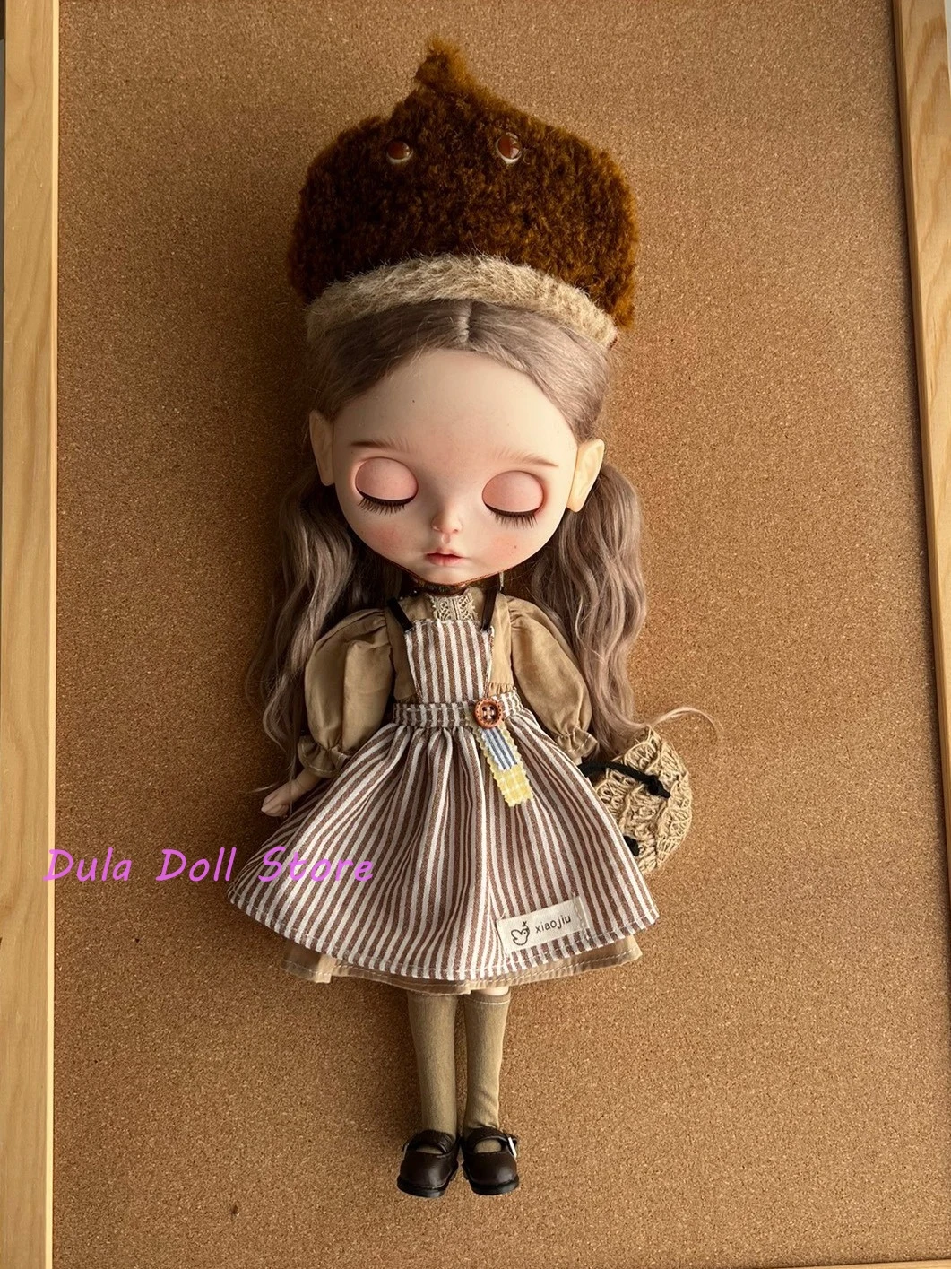 Dula Doll Clothes for Blythe Handmade Chestnut simple literary girl doll set ob24 ob22 Diandian Azone Licca 1/6 Bjd